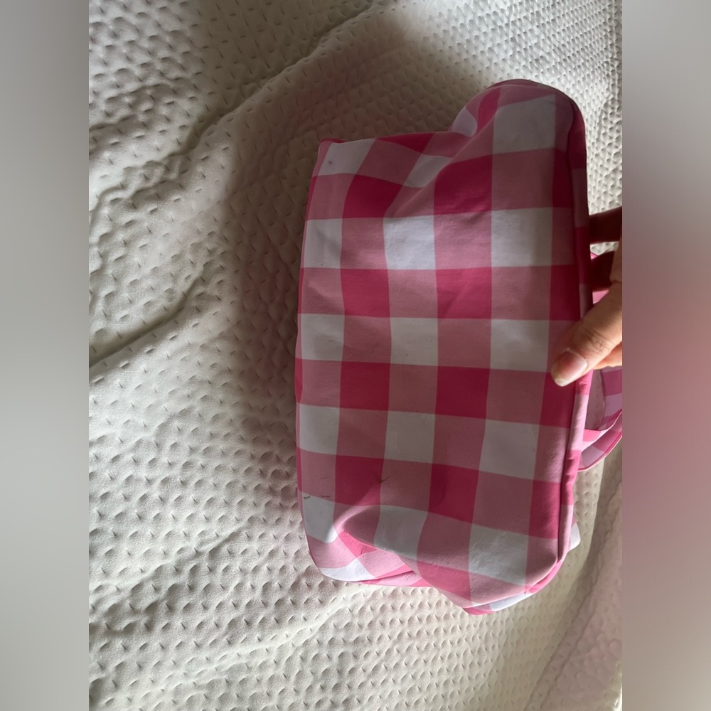 EUC Zara pink checkered tote bag / Gingham - Picture 11 of 11